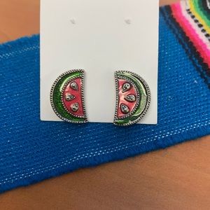 Avon vintage watermelon earrings